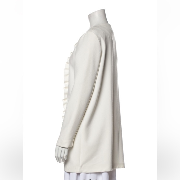 Giambattista Valli white ruffle evening jacket - Picture 2 of 7